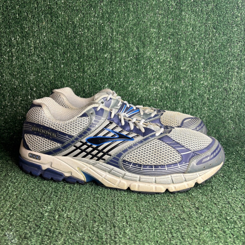 Brooks MoGo Stability Mesh Breathable Athletic Running Shoes Blue Grey Mens 15 D